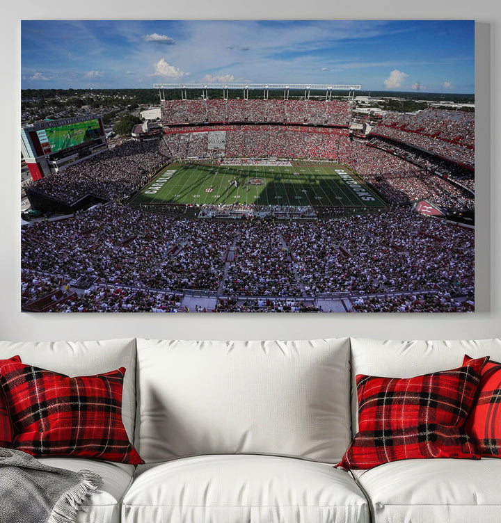 South Carolina Gamecocks Canvas Print, Williams–Brice Stadium American Football Stadium Wall Art Canvas Print College Football NCAA Prints