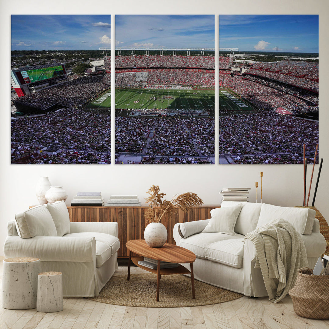 South Carolina Gamecocks Canvas Print, Williams–Brice Stadium American Football Stadium Wall Art Canvas Print College Football NCAA Prints