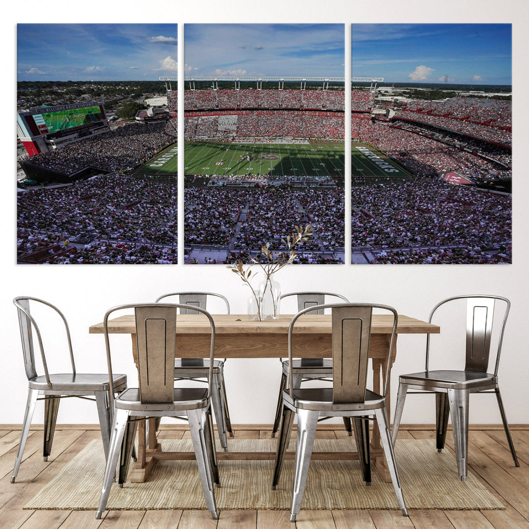 South Carolina Gamecocks Canvas Print, Williams–Brice Stadium American Football Stadium Wall Art Canvas Print College Football NCAA Prints