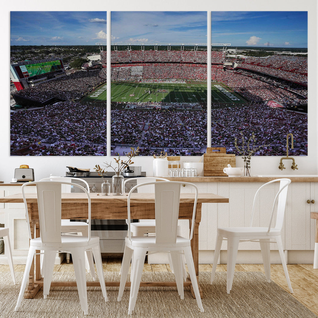 South Carolina Gamecocks Canvas Print, Williams–Brice Stadium American Football Stadium Wall Art Canvas Print College Football NCAA Prints