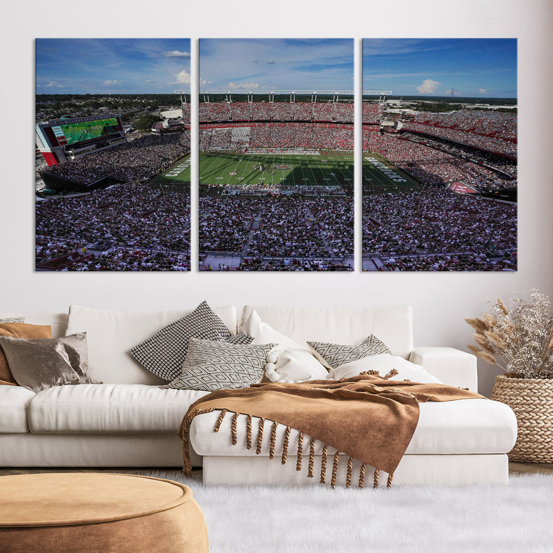 South Carolina Gamecocks Canvas Print, Williams–Brice Stadium American Football Stadium Wall Art Canvas Print College Football NCAA Prints