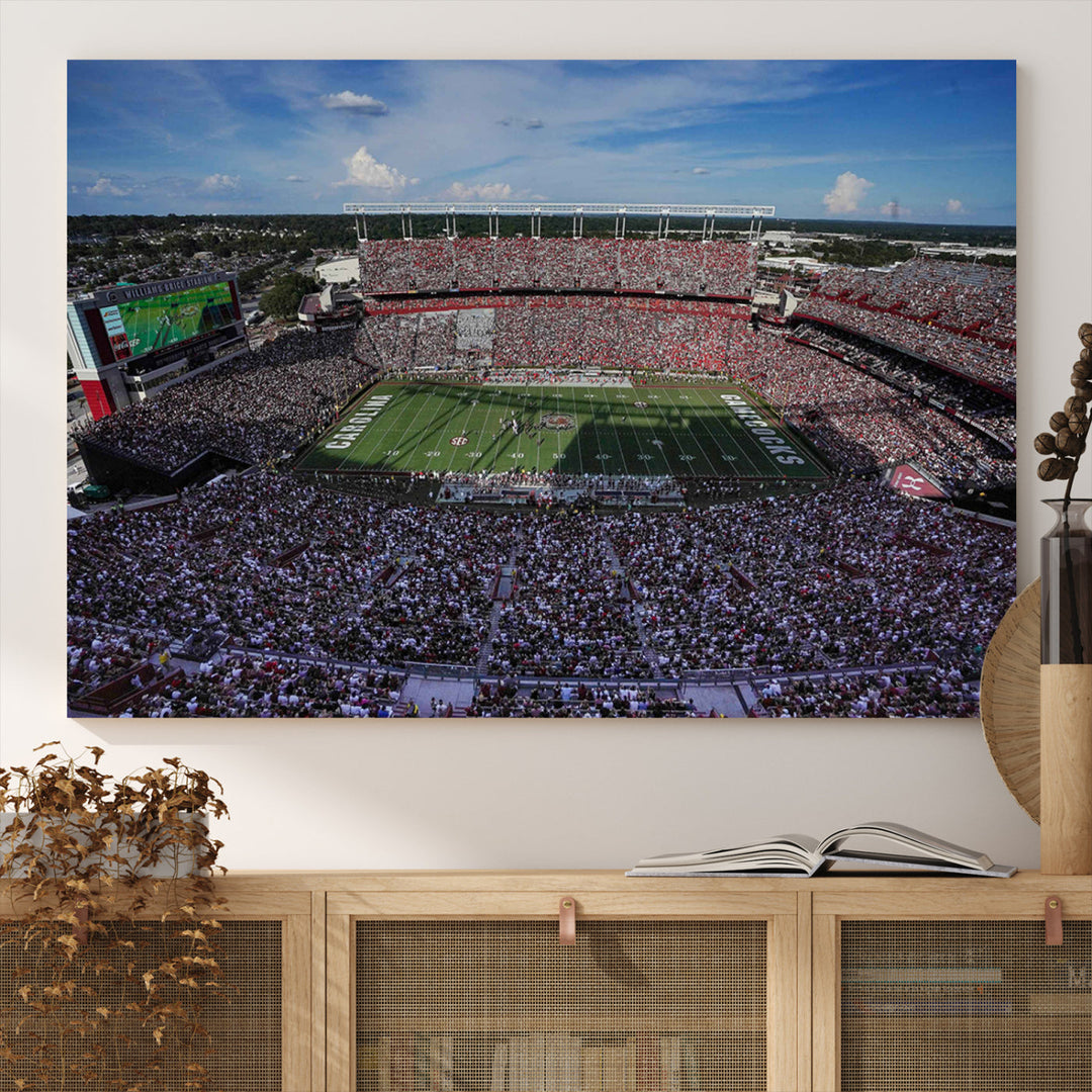 South Carolina Gamecocks Canvas Print, Williams–Brice Stadium American Football Stadium Wall Art Canvas Print College Football NCAA Prints