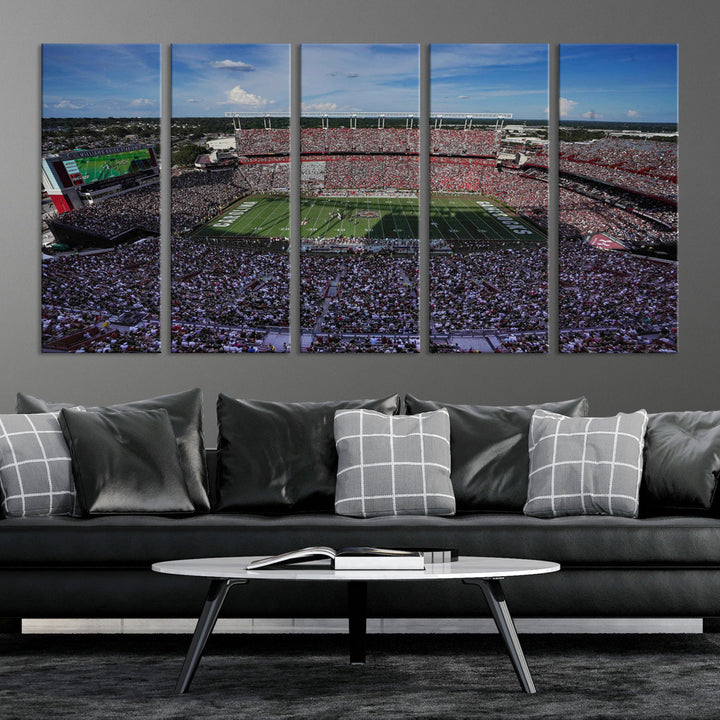 South Carolina Gamecocks Canvas Print, Williams–Brice Stadium American Football Stadium Wall Art Canvas Print College Football NCAA Prints