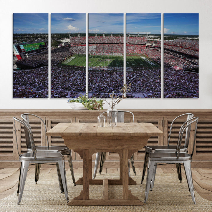 South Carolina Gamecocks Canvas Print, Williams–Brice Stadium American Football Stadium Wall Art Canvas Print College Football NCAA Prints