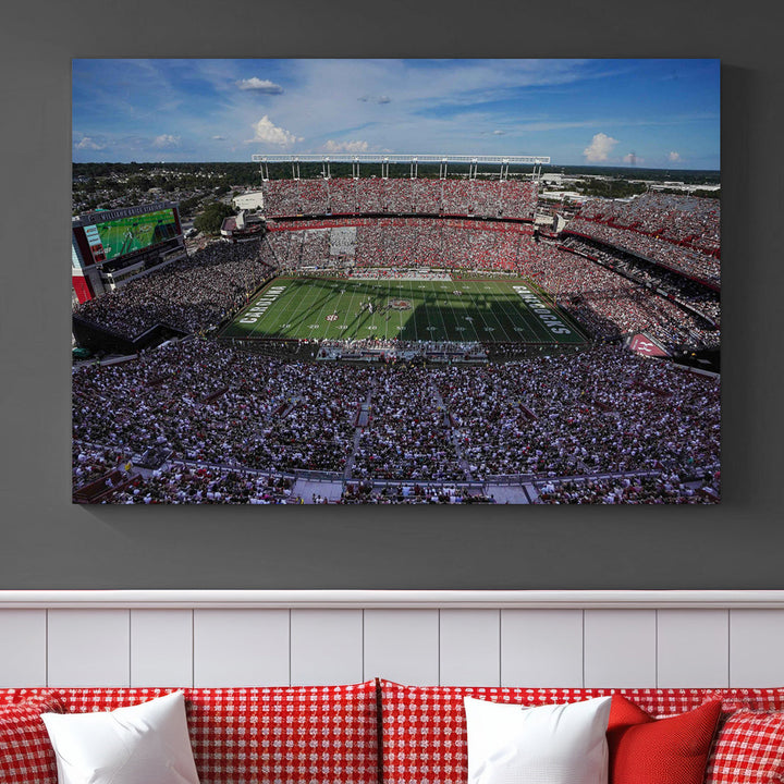 South Carolina Gamecocks Canvas Print, Williams–Brice Stadium American Football Stadium Wall Art Canvas Print College Football NCAA Prints