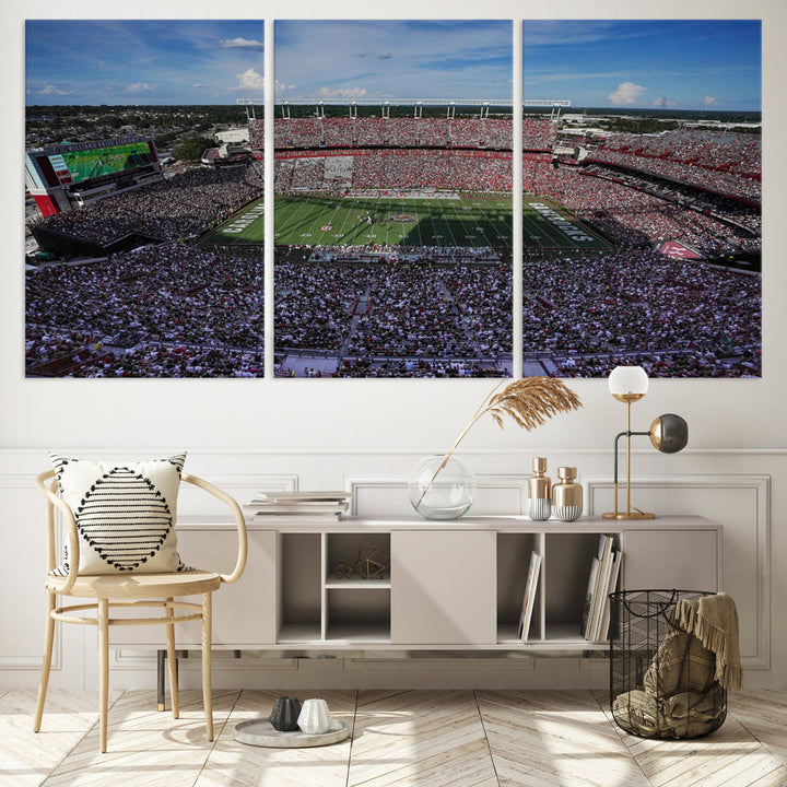 South Carolina Gamecocks Canvas Print, Williams–Brice Stadium American Football Stadium Wall Art Canvas Print College Football NCAA Prints