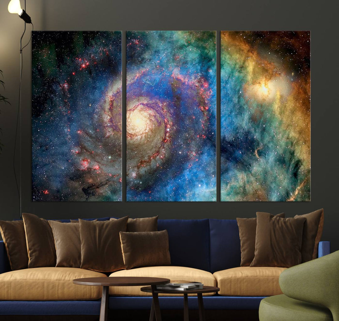 Spiral Galaxy Wall Art Canvas Print