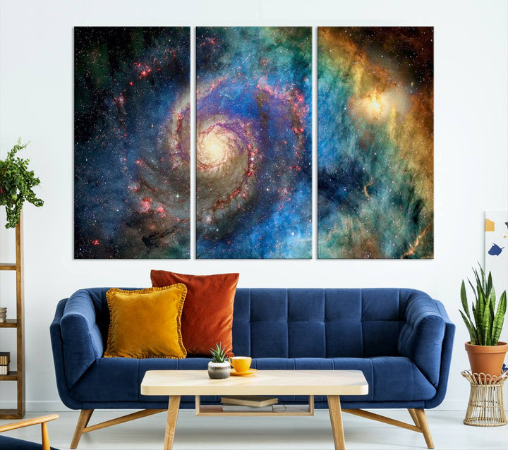 Spiral Galaxy Wall Art Canvas Print