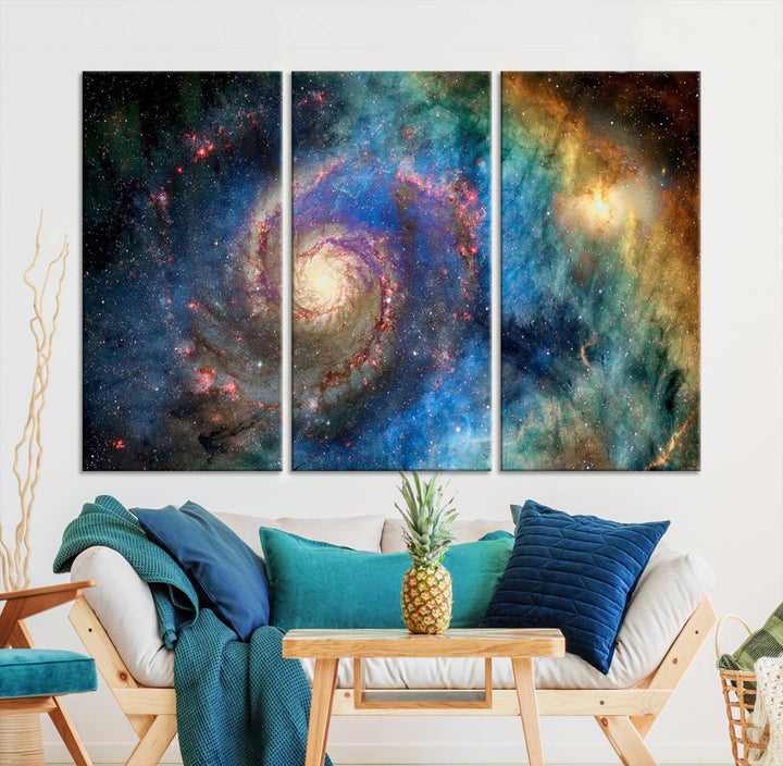 Spiral Galaxy Wall Art Canvas Print