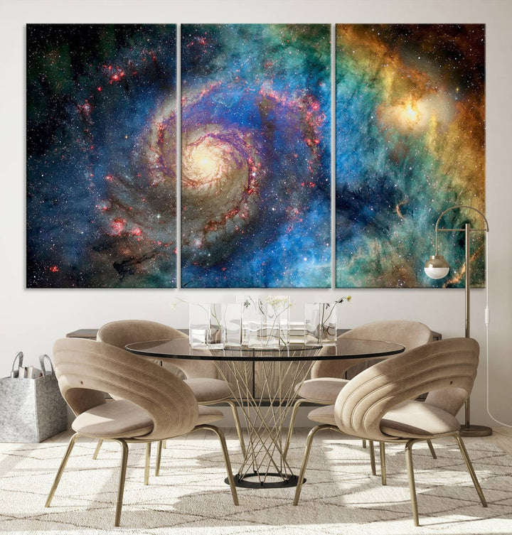 Spiral Galaxy Wall Art Canvas Print