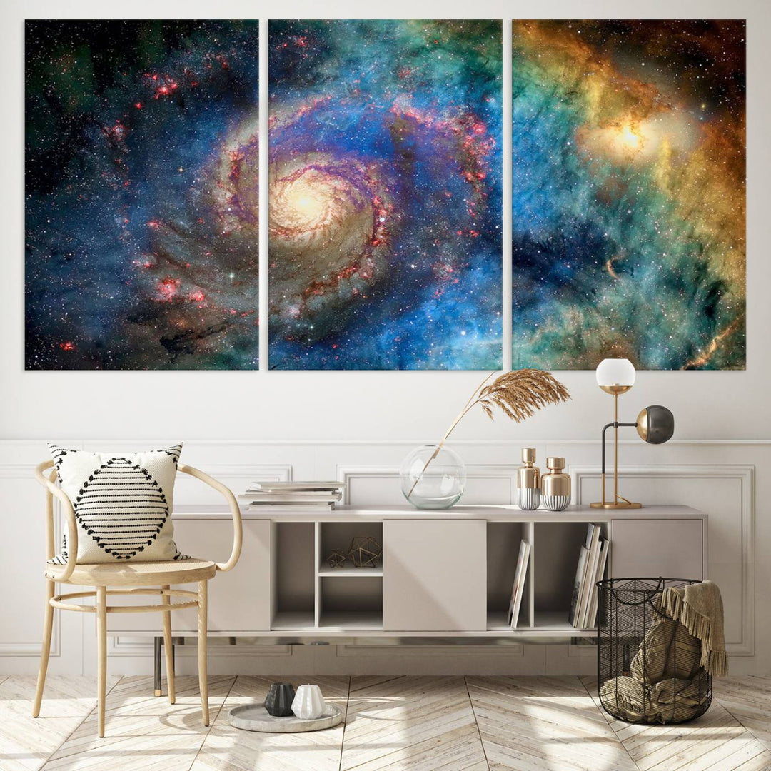 Spiral Galaxy Wall Art Canvas Print