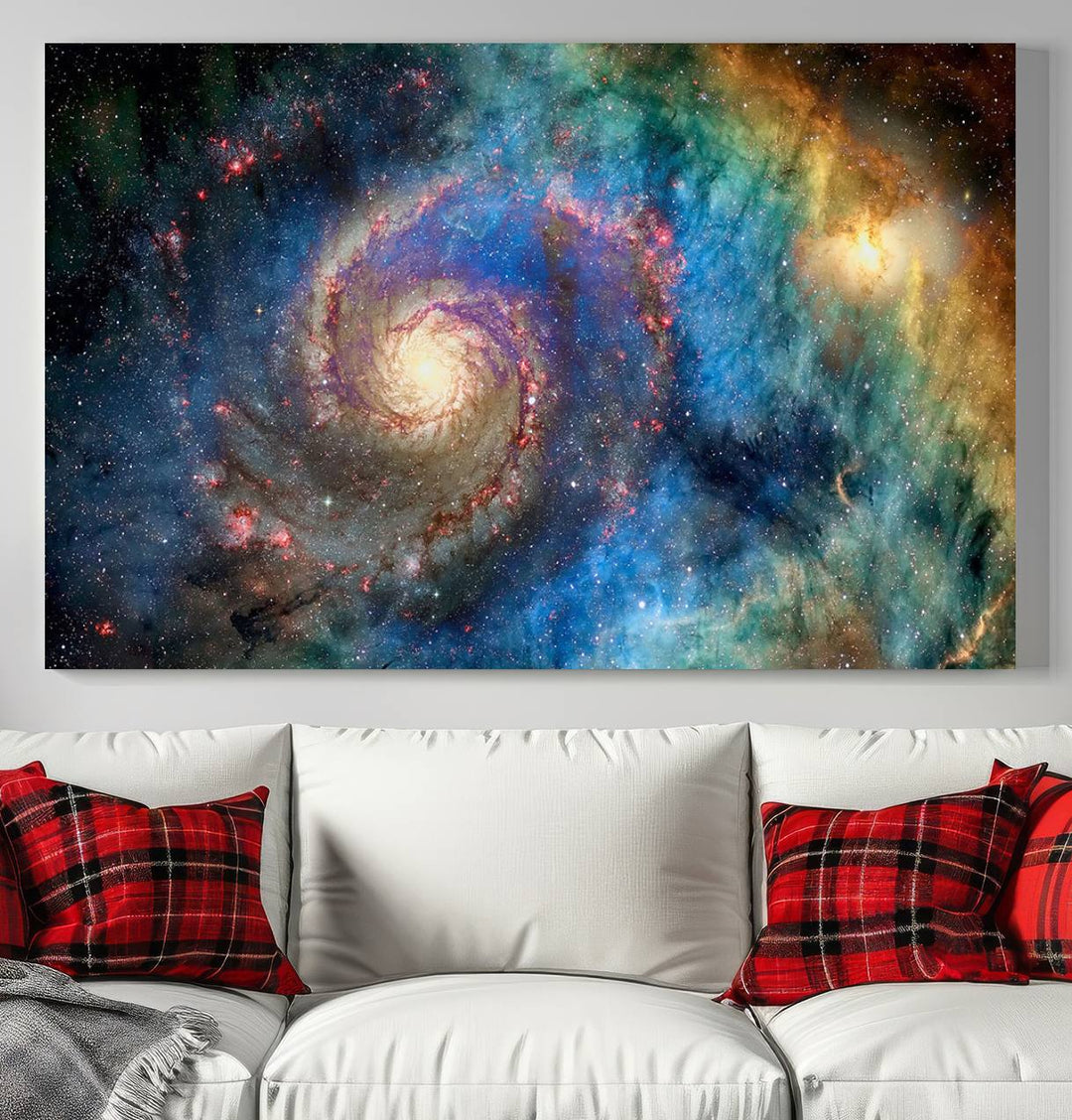 Spiral Galaxy Wall Art Canvas Print