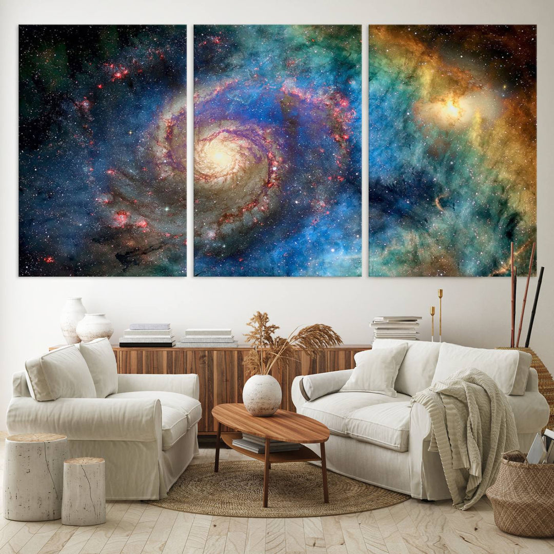 Spiral Galaxy Wall Art Canvas Print