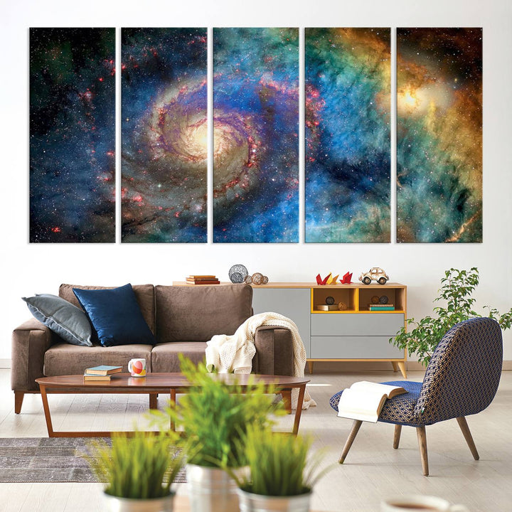 Spiral Galaxy Wall Art Canvas Print