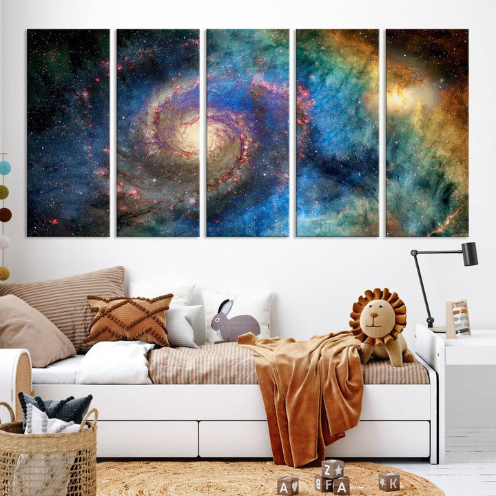 Spiral Galaxy Wall Art Canvas Print