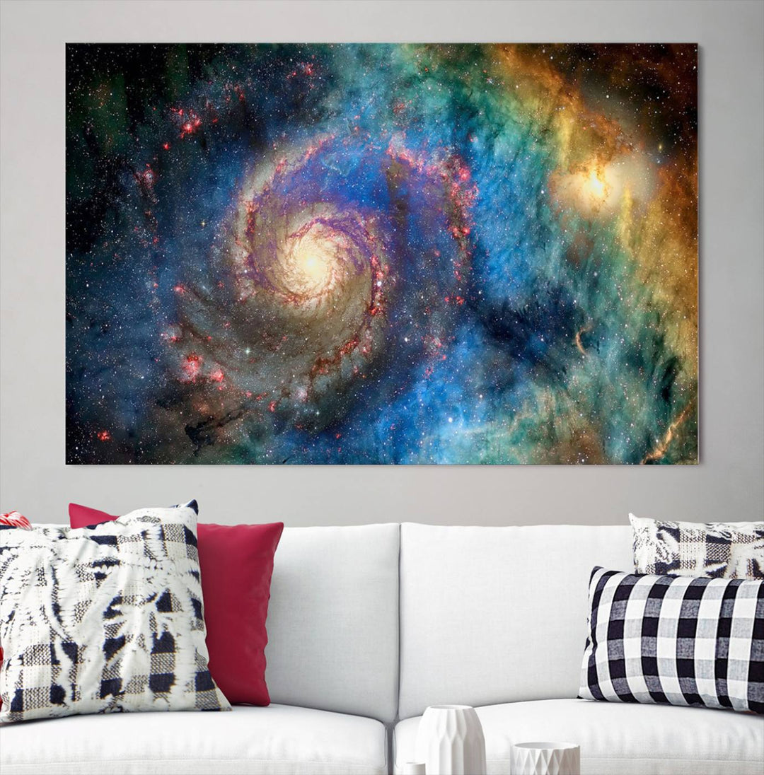 Spiral Galaxy Wall Art Canvas Print