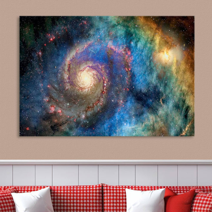 Spiral Galaxy Wall Art Canvas Print