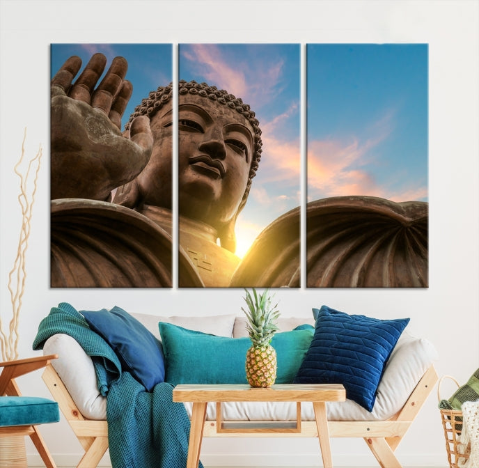 Spiritual Buddha Statue and Daylight