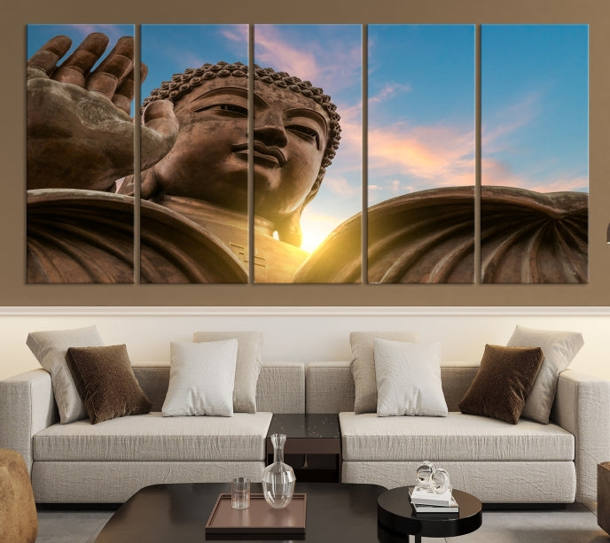 Spiritual Buddha Statue and Daylight