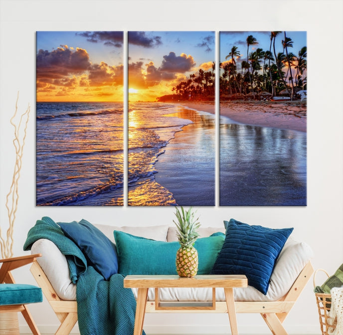 Bring the Beauty of a Tropical Hawaii Beach & Ocean to Your Home with Our Large Wall Art Canvas Print