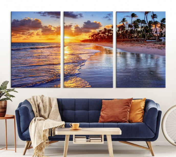 Bring the Beauty of a Tropical Hawaii Beach & Ocean to Your Home with Our Large Wall Art Canvas Print