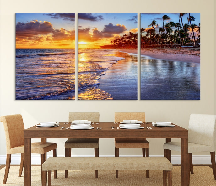 Bring the Beauty of a Tropical Hawaii Beach & Ocean to Your Home with Our Large Wall Art Canvas Print