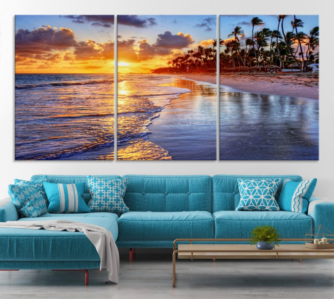 Bring the Beauty of a Tropical Hawaii Beach & Ocean to Your Home with Our Large Wall Art Canvas Print