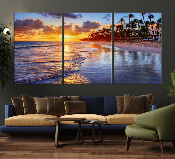 Bring the Beauty of a Tropical Hawaii Beach & Ocean to Your Home with Our Large Wall Art Canvas Print