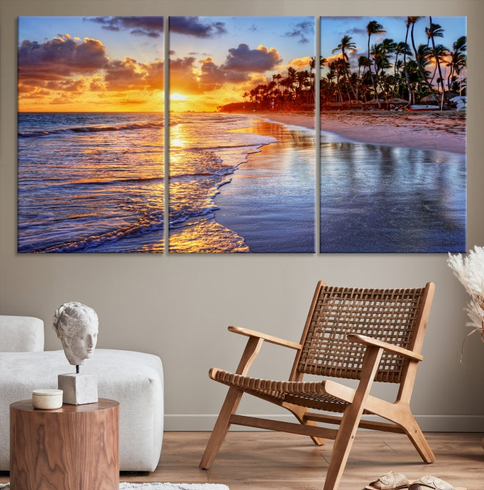 Bring the Beauty of a Tropical Hawaii Beach & Ocean to Your Home with Our Large Wall Art Canvas Print