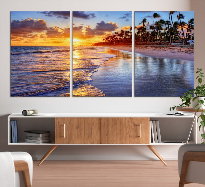 Bring the Beauty of a Tropical Hawaii Beach & Ocean to Your Home with Our Large Wall Art Canvas Print