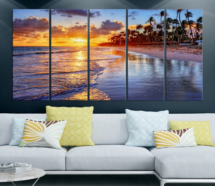 Bring the Beauty of a Tropical Hawaii Beach & Ocean to Your Home with Our Large Wall Art Canvas Print