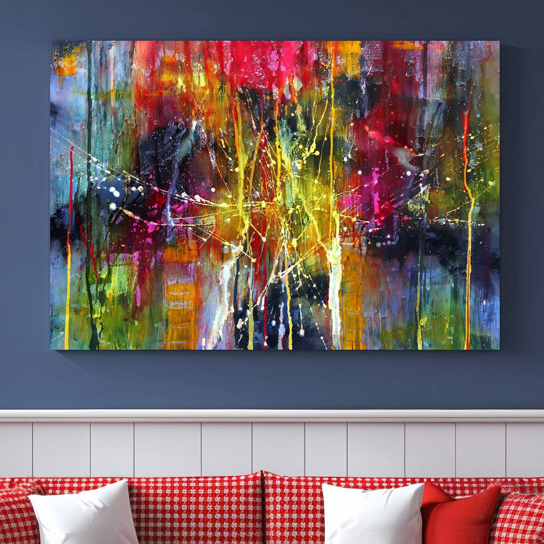 Tadeusz Color Abstract Luxury Wall Art Canvas Print