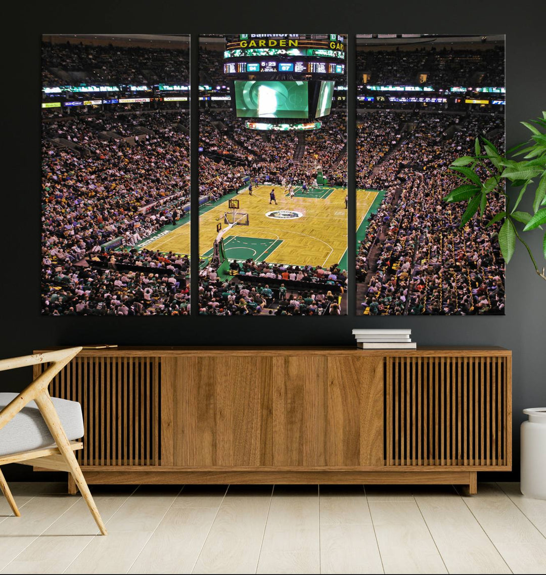 Td Garden Boston Stadium Wall Art Canvas Print