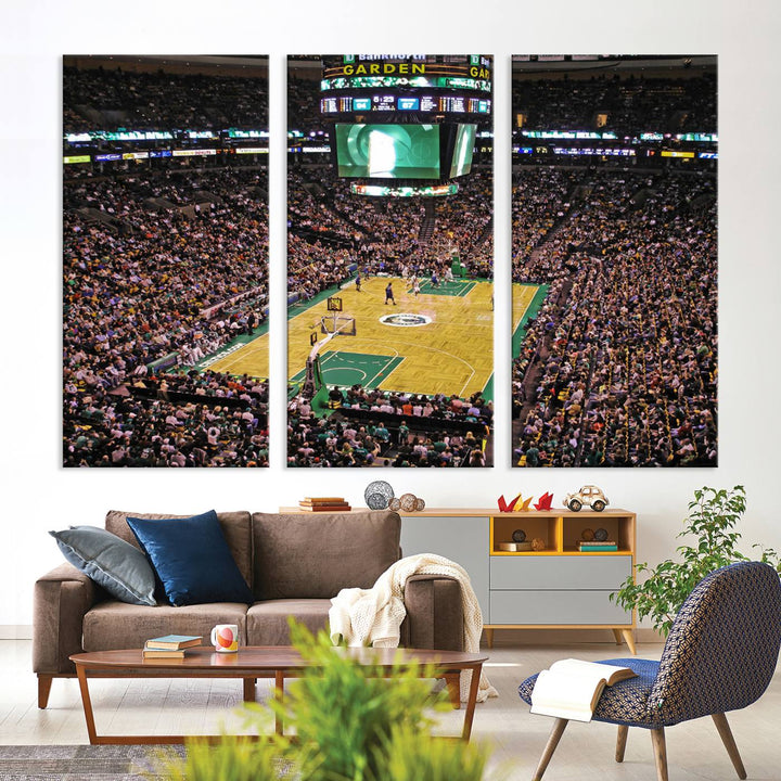 Td Garden Boston Stadium Wall Art Canvas Print