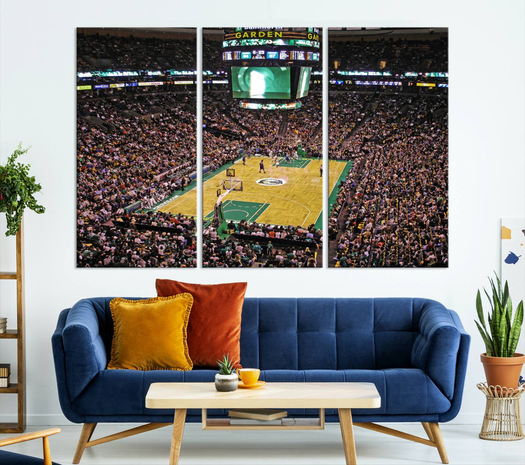 Td Garden Boston Stadium Wall Art Canvas Print