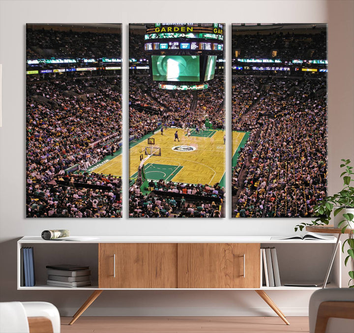 Td Garden Boston Stadium Wall Art Canvas Print