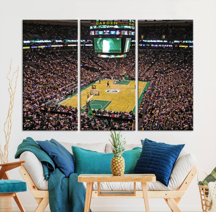 Td Garden Boston Stadium Wall Art Canvas Print