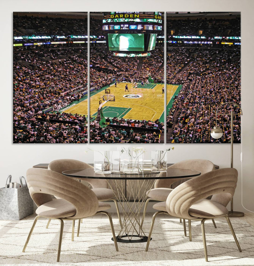 Td Garden Boston Stadium Wall Art Canvas Print