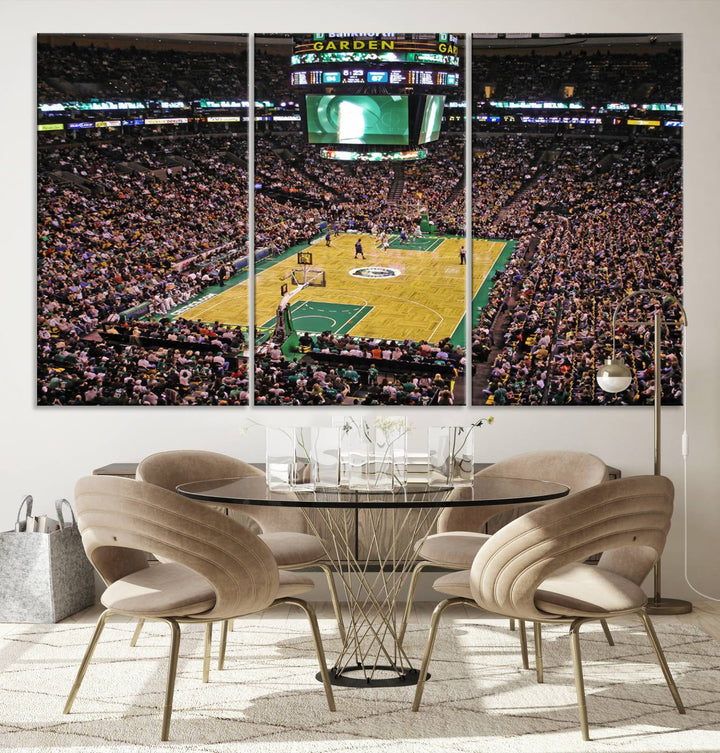 Td Garden Boston Stadium Wall Art Canvas Print