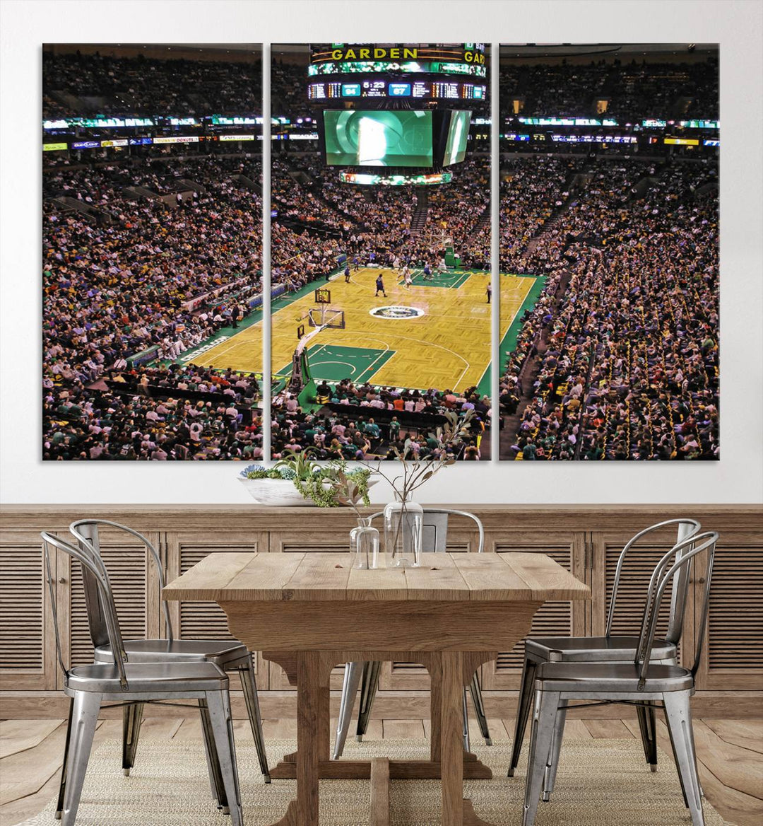 Td Garden Boston Stadium Wall Art Canvas Print