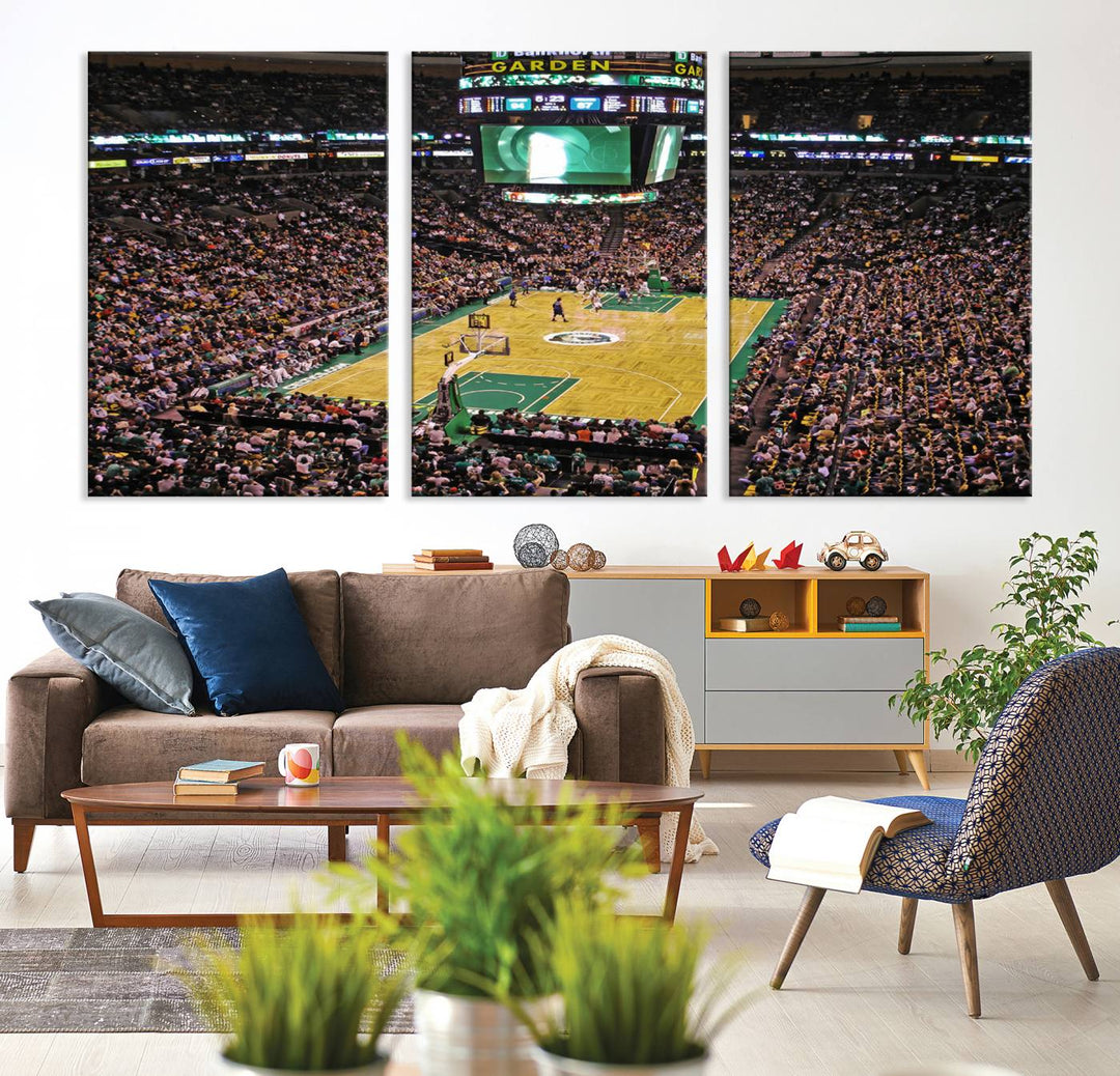 Td Garden Boston Stadium Wall Art Canvas Print