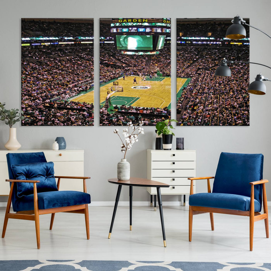 Td Garden Boston Stadium Wall Art Canvas Print