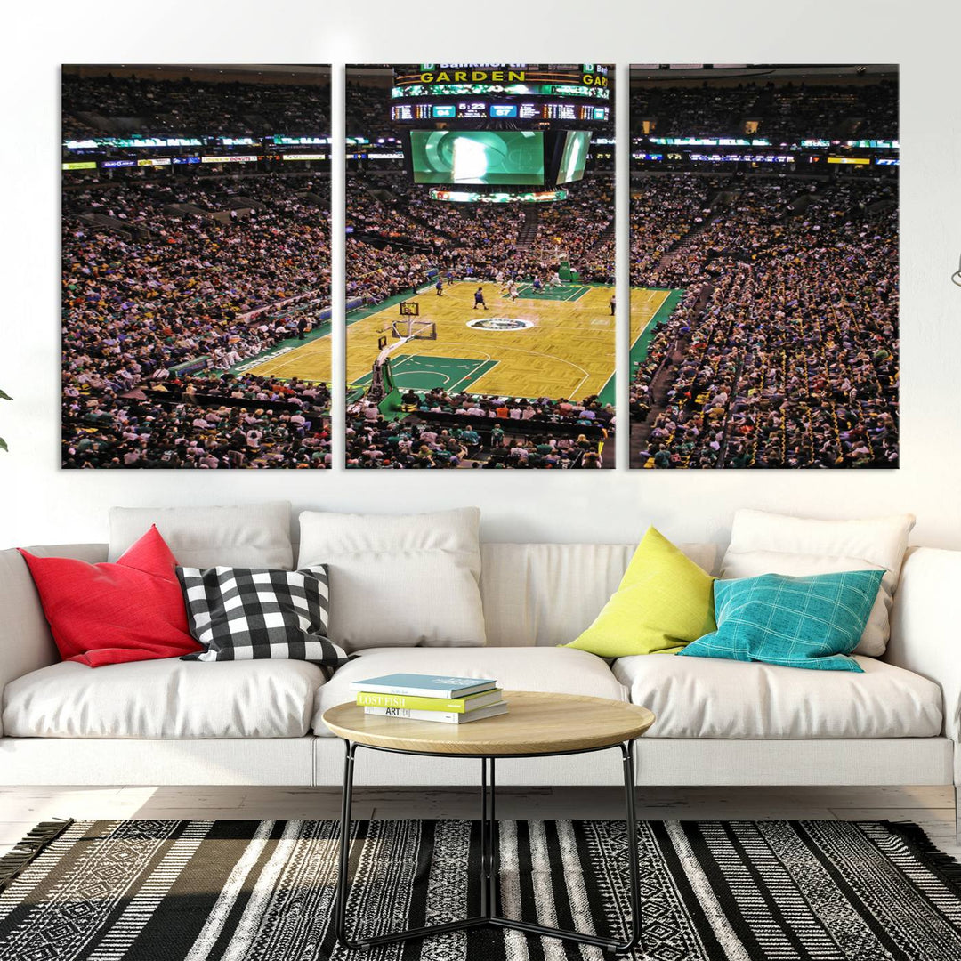 Td Garden Boston Stadium Wall Art Canvas Print