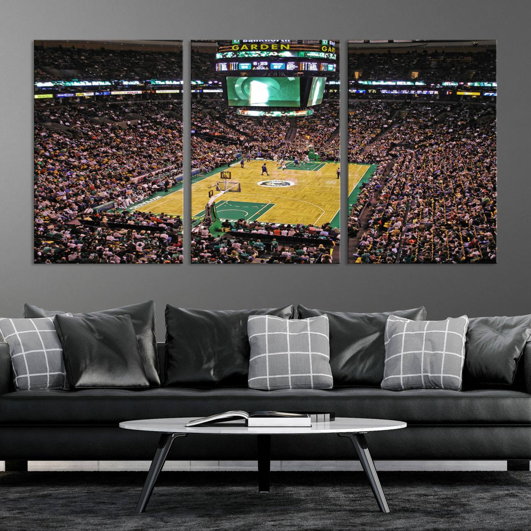 Td Garden Boston Stadium Wall Art Canvas Print