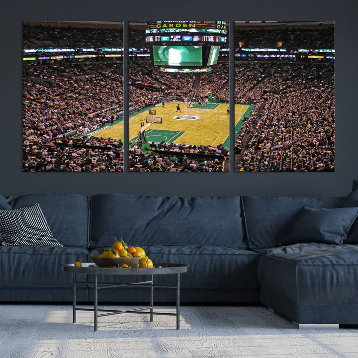 Td Garden Boston Stadium Wall Art Canvas Print