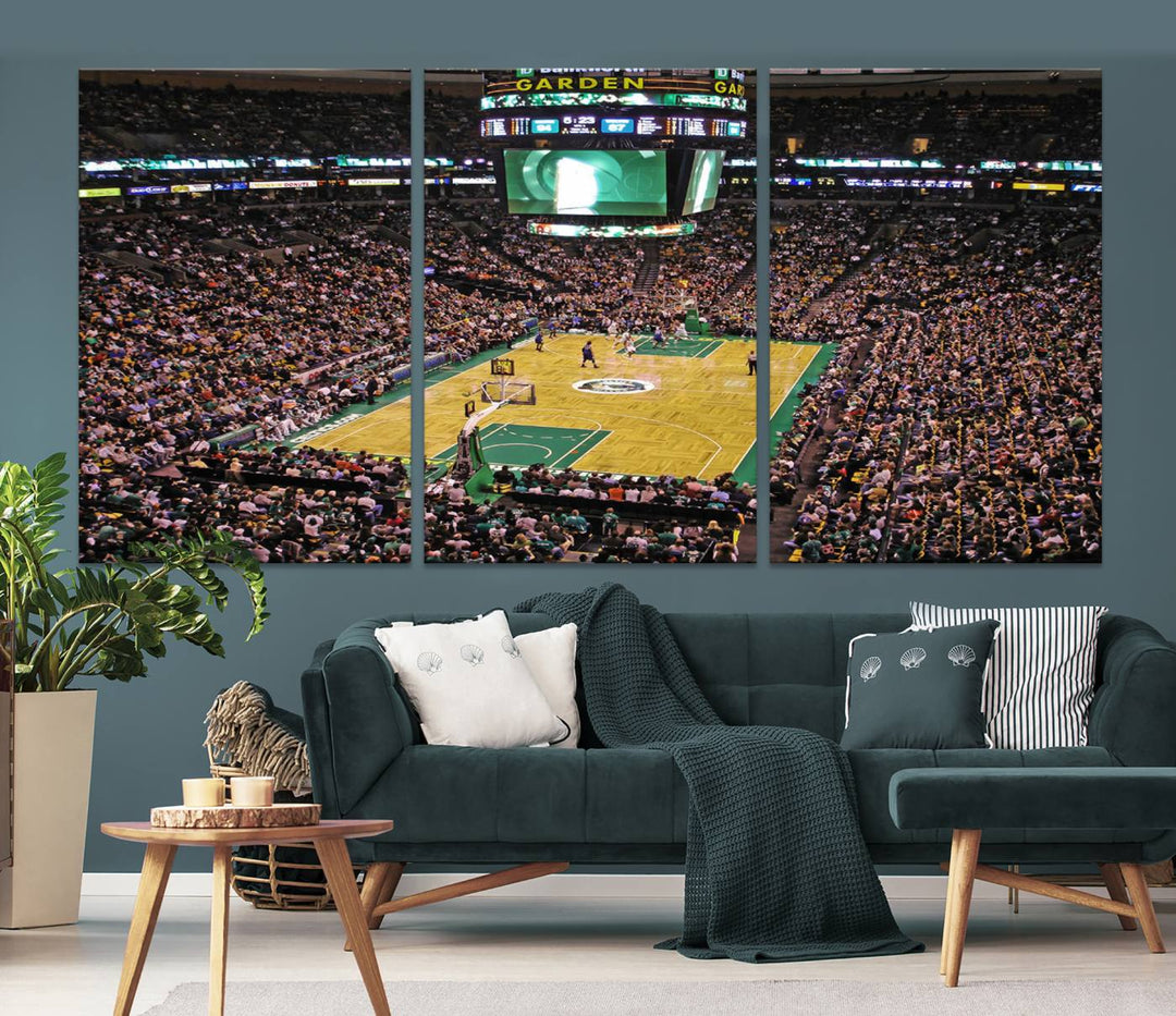 Td Garden Boston Stadium Wall Art Canvas Print