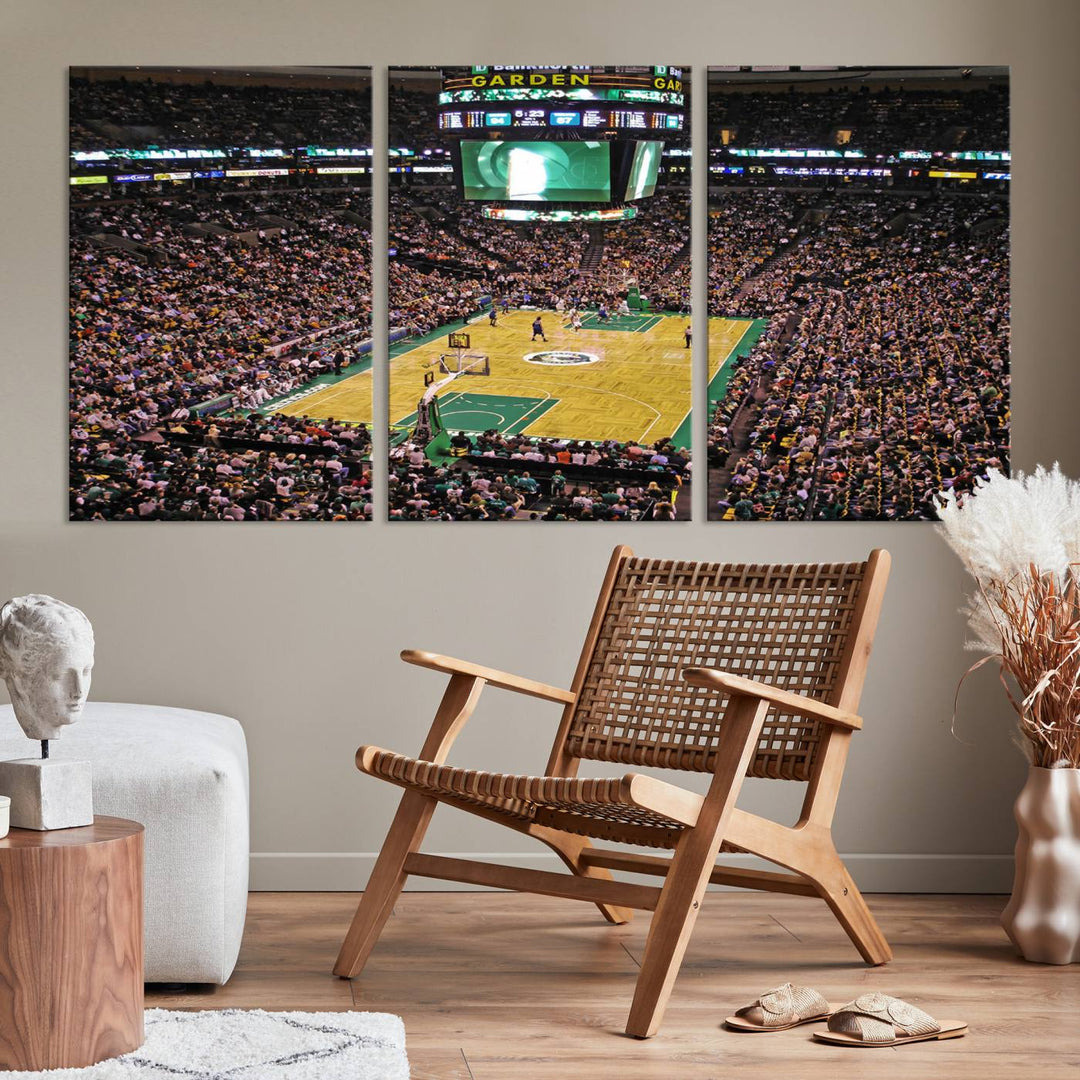 Td Garden Boston Stadium Wall Art Canvas Print