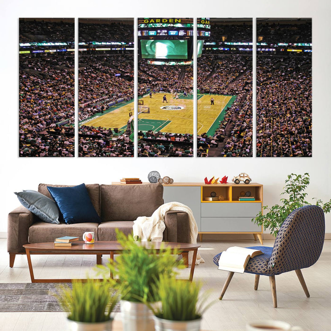 Td Garden Boston Stadium Wall Art Canvas Print