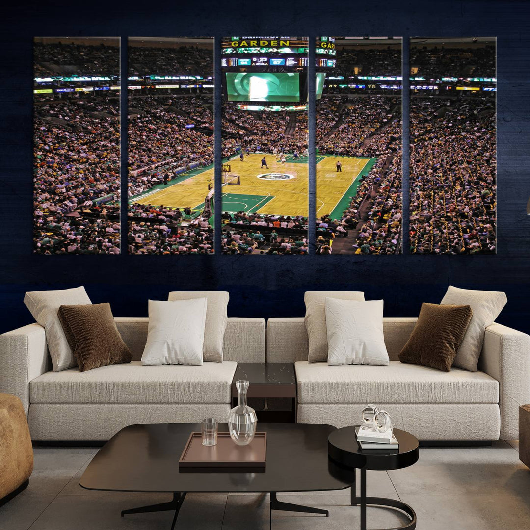 Td Garden Boston Stadium Wall Art Canvas Print