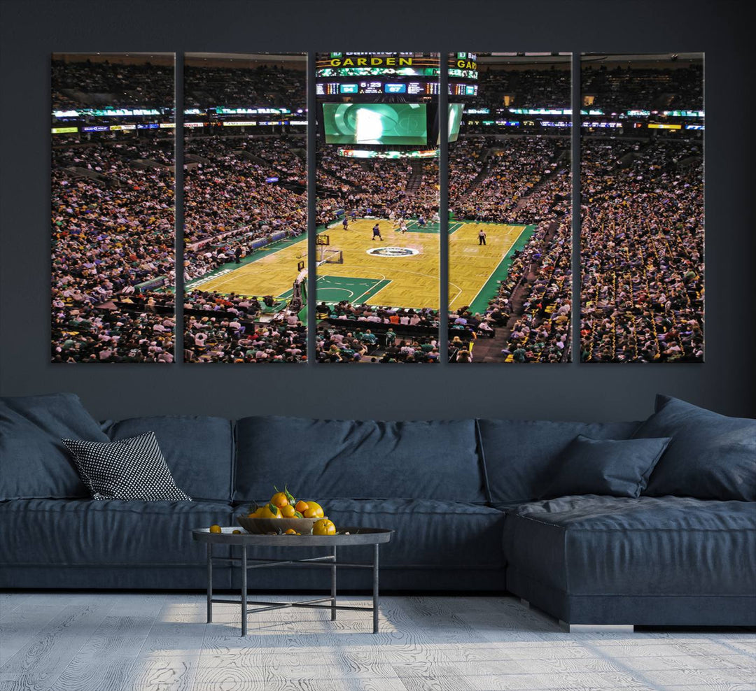 Td Garden Boston Stadium Wall Art Canvas Print